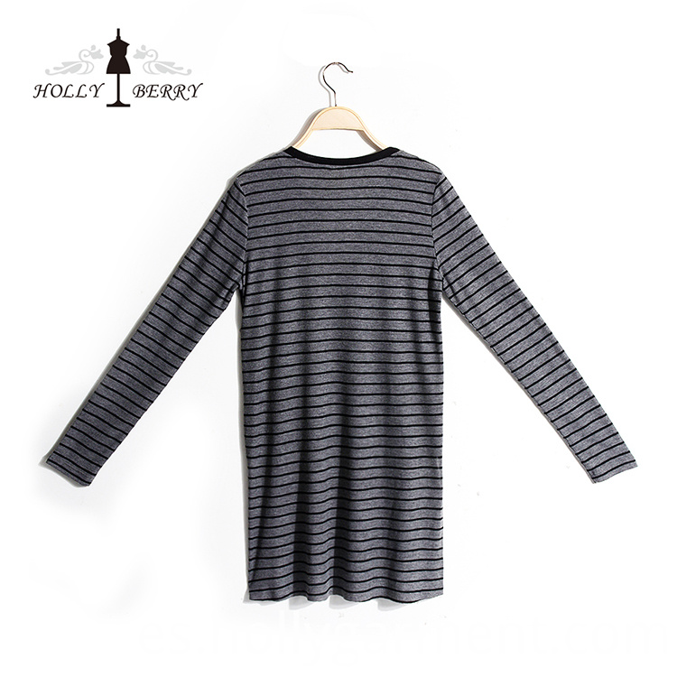 Sudadera larga a rayas Striped Long Sweatshirt